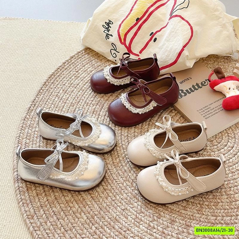 GIÀY BÚP BÊ PHỐI VIỀN REN NGỌC