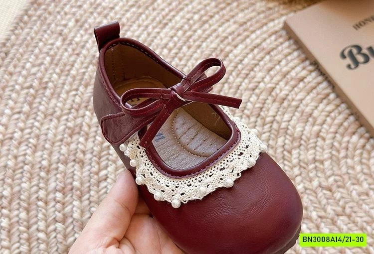 GIÀY BÚP BÊ PHỐI VIỀN REN NGỌC