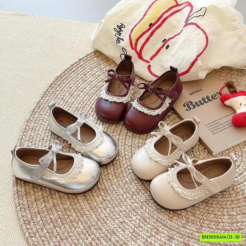 GIÀY BÚP BÊ PHỐI VIỀN REN NGỌC
