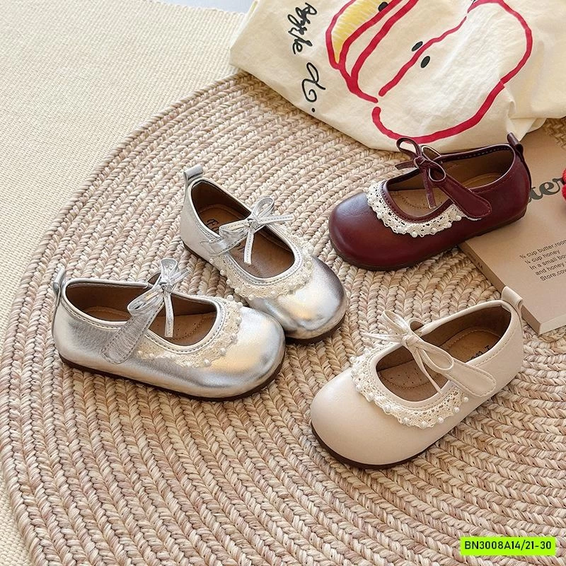 GIÀY BÚP BÊ PHỐI VIỀN REN NGỌC