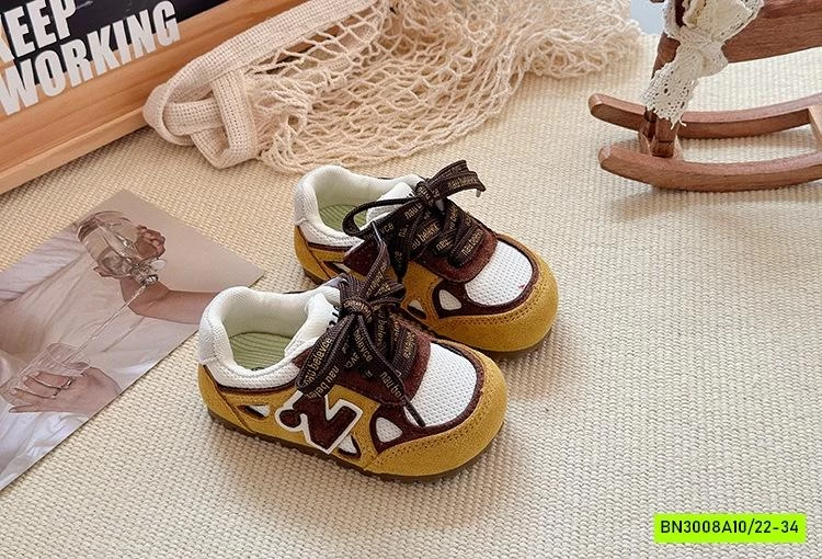 GIÀY THỂ THAO DA LỘN PHỐI MÀU CHỮ N