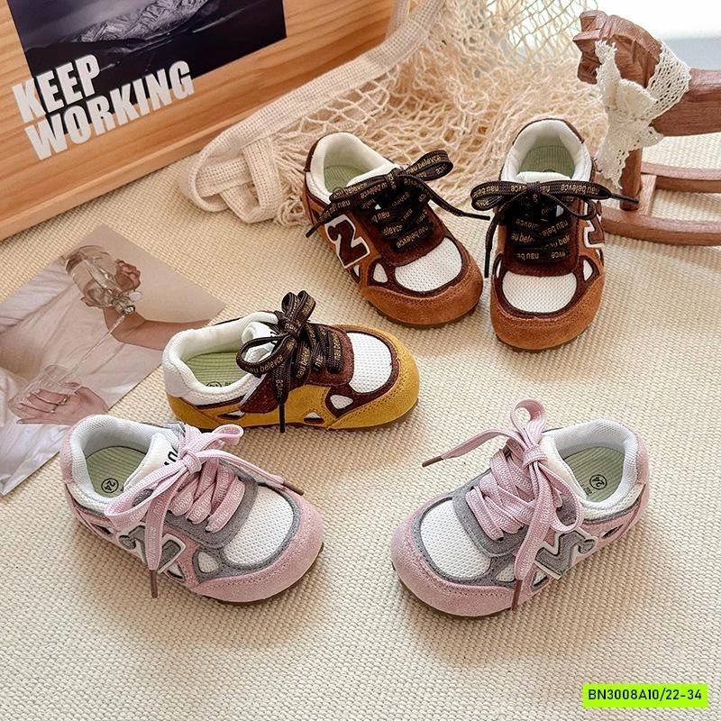 GIÀY THỂ THAO DA LỘN PHỐI MÀU CHỮ N