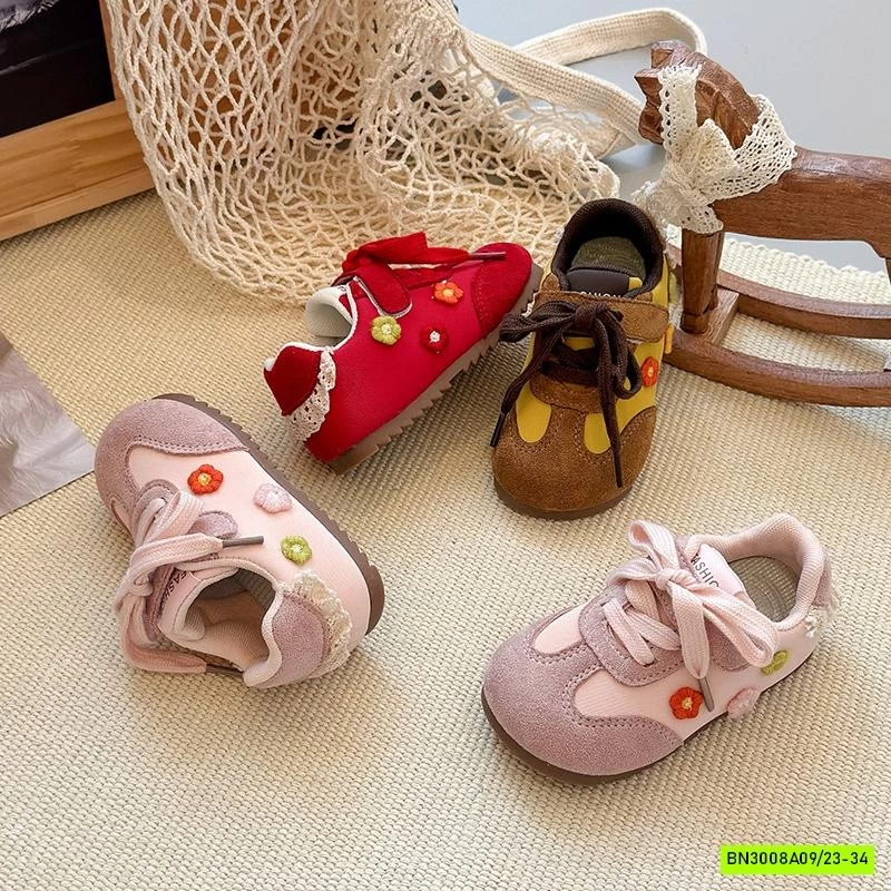 GIÀY BỆT PHỐI DA LỘN THÊU HOA