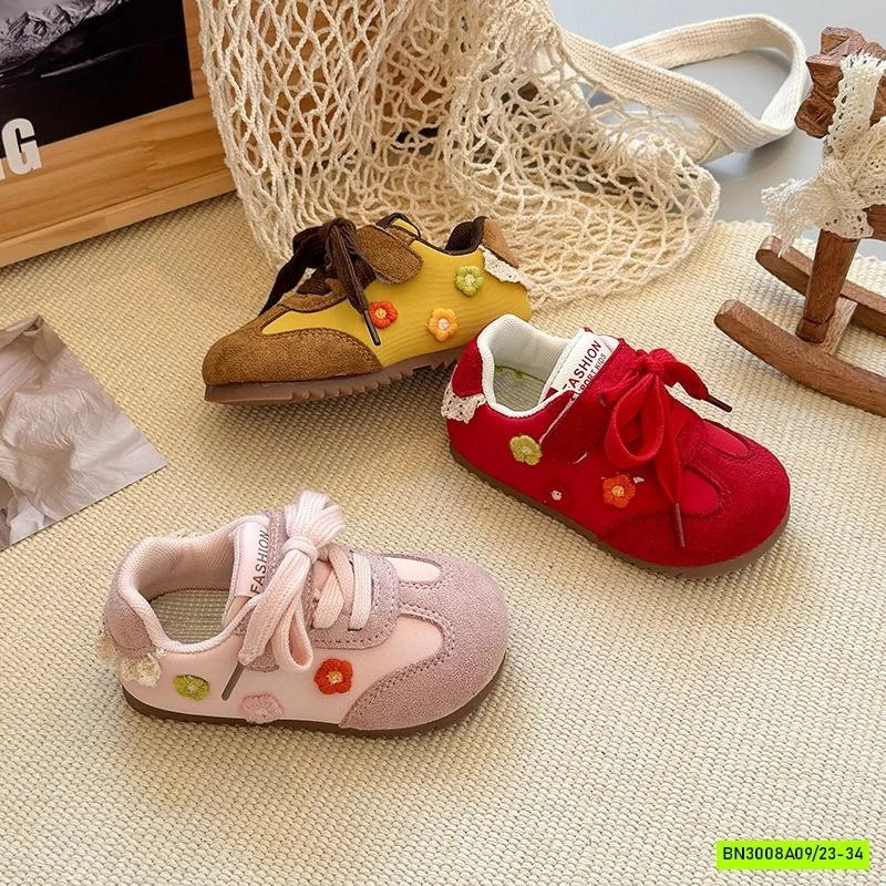 GIÀY BỆT PHỐI DA LỘN THÊU HOA