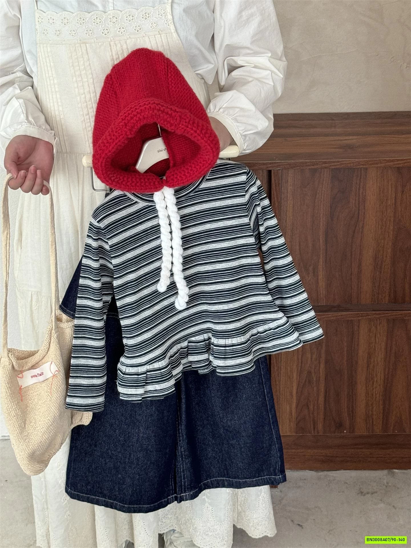 DENIM SUÔNG LIỀN CHOÀNG GIẢ VÁY