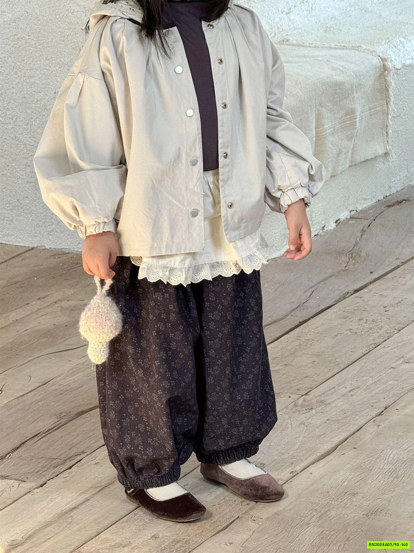 KHOÁC GIÓ 2 MẶT HOA NHÍ TIỂU THƯ