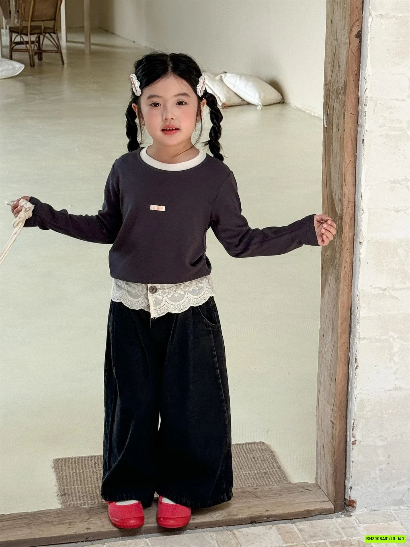 SET VINTAGE 3 CHI TIẾT QUẦN SUÔNG