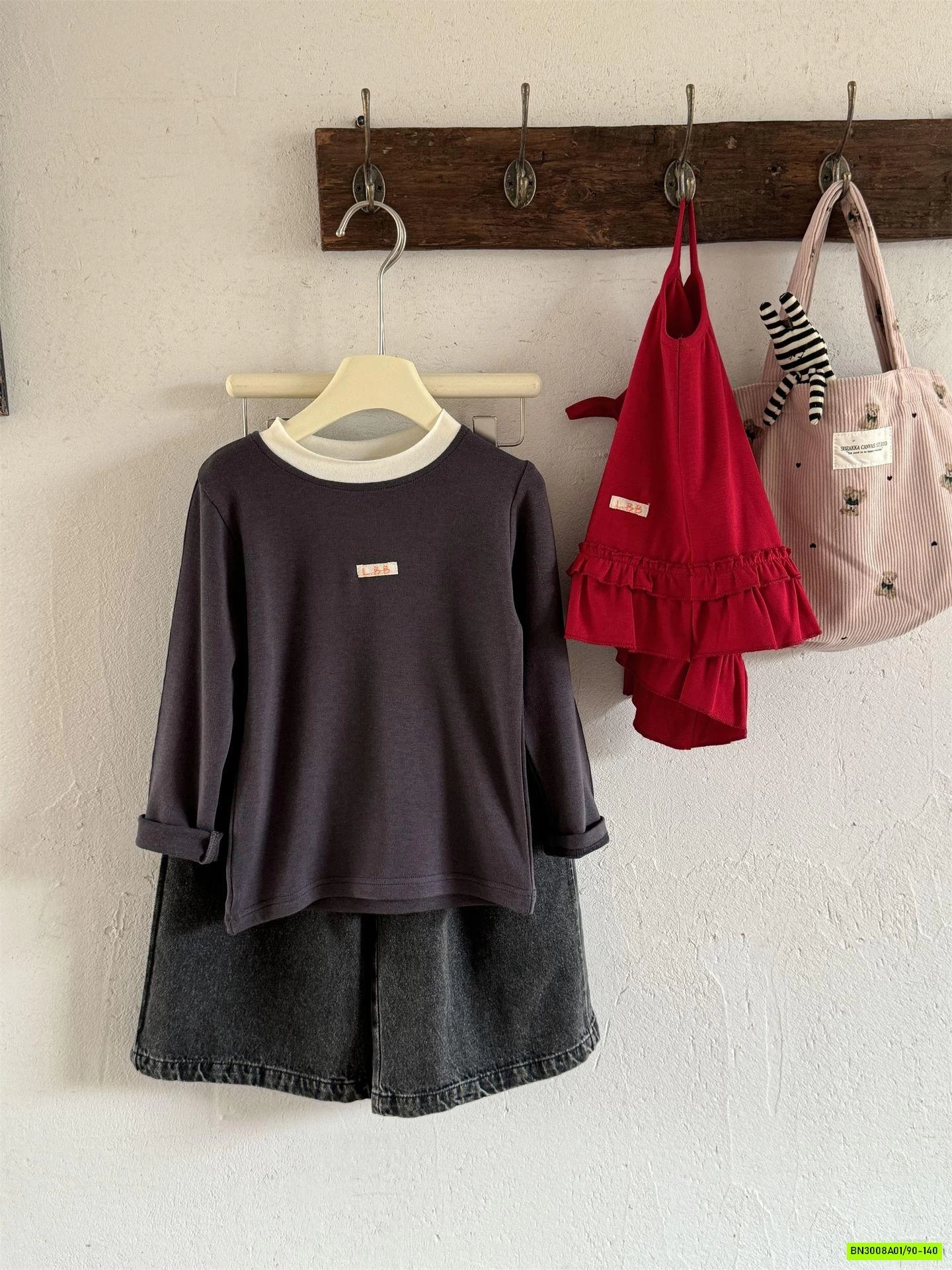 SET VINTAGE 3 CHI TIẾT QUẦN SUÔNG