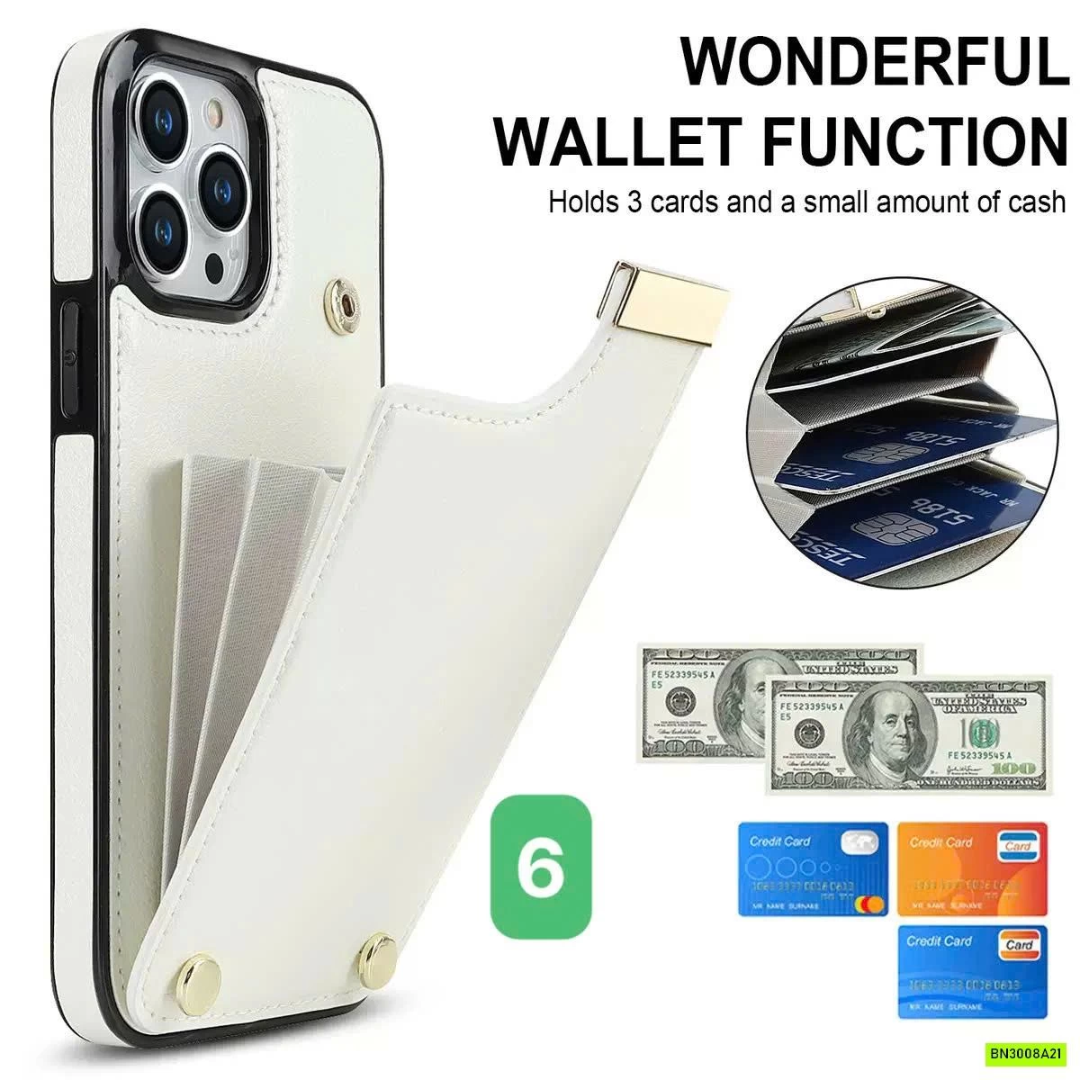 ỐP ĐIỆN THOẠI KÈM KHE VÍ ĐỰNG TIỀN