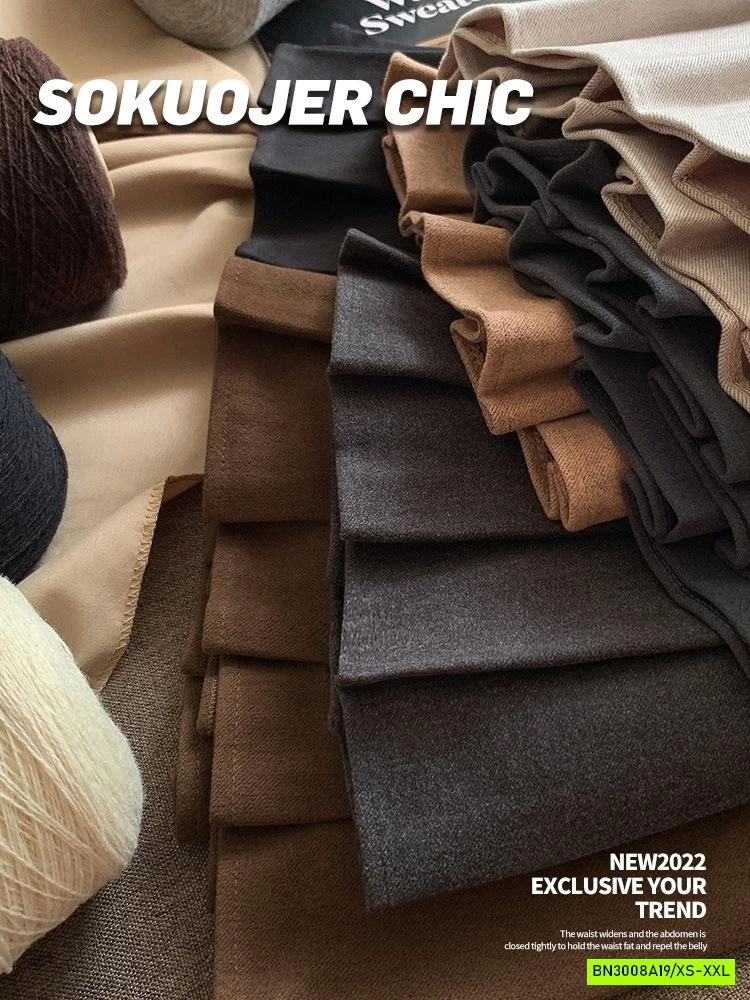 CHÂN VÁY DẠ ÉP XẾP LY