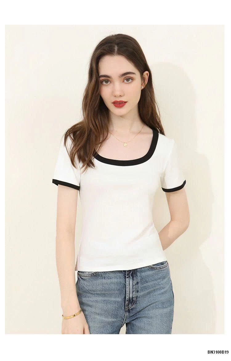 ÁO THUN CỔ RỘNG CANVAUS