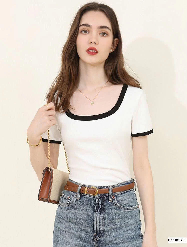 ÁO THUN CỔ RỘNG CANVAUS