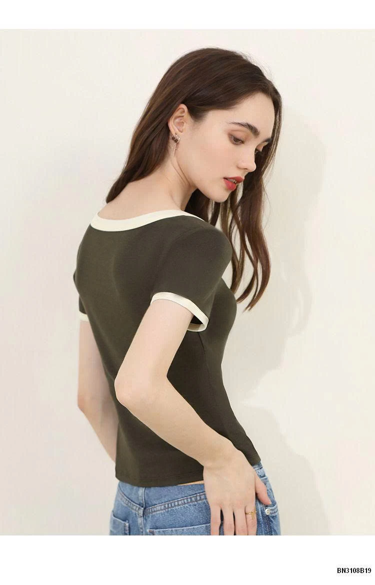 ÁO THUN CỔ RỘNG CANVAUS