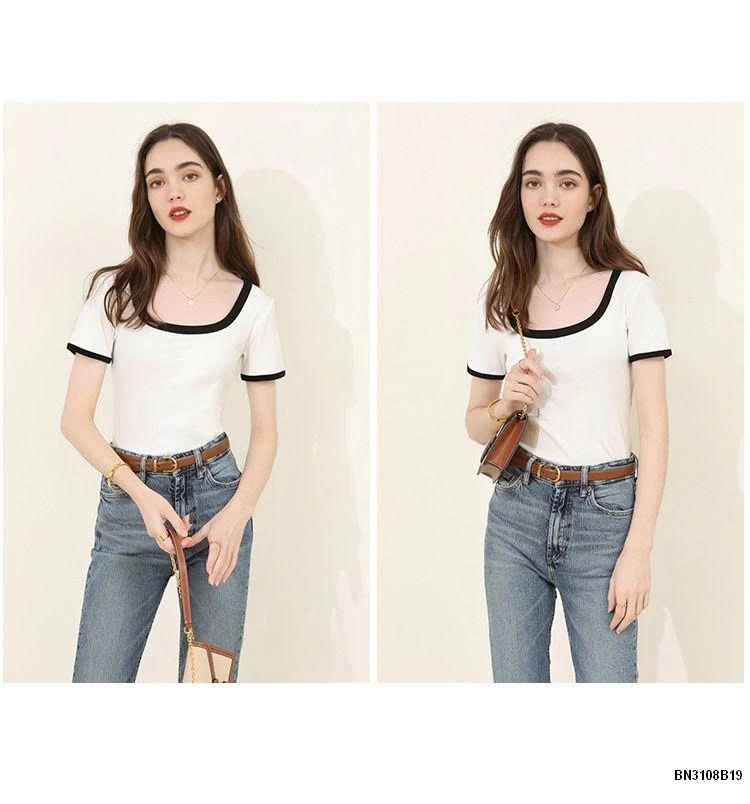 ÁO THUN CỔ RỘNG CANVAUS