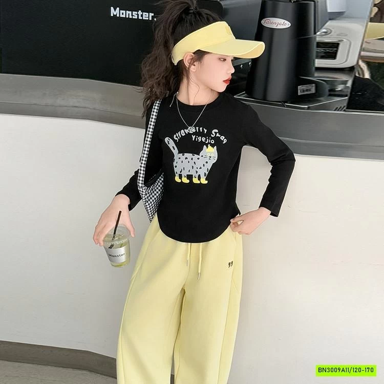 CROPTOP MÈO MIX BAGGY COTTON SZ ĐẠI