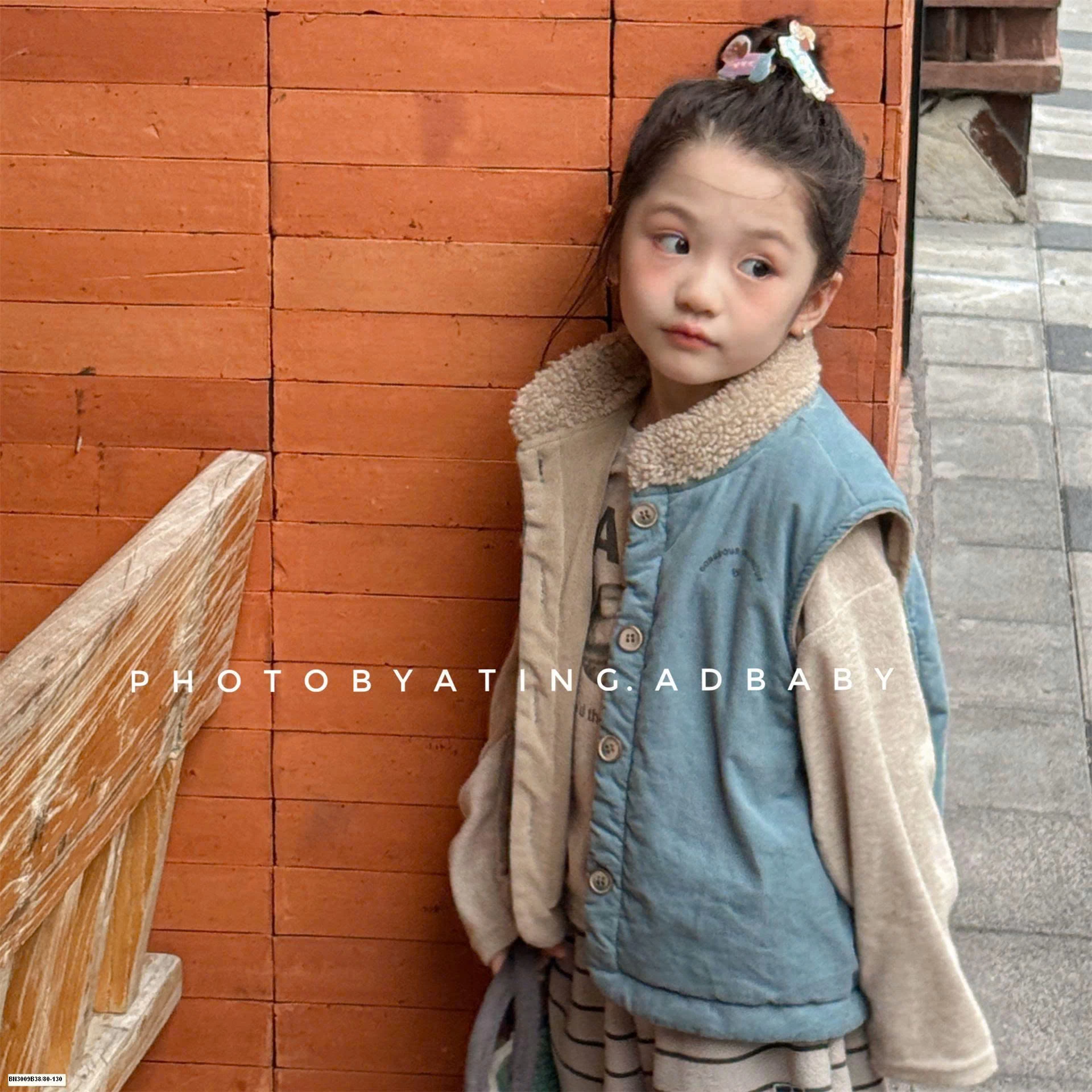 ÁO GILE NHUNG LÓT LÔNG CỪU ADBABY