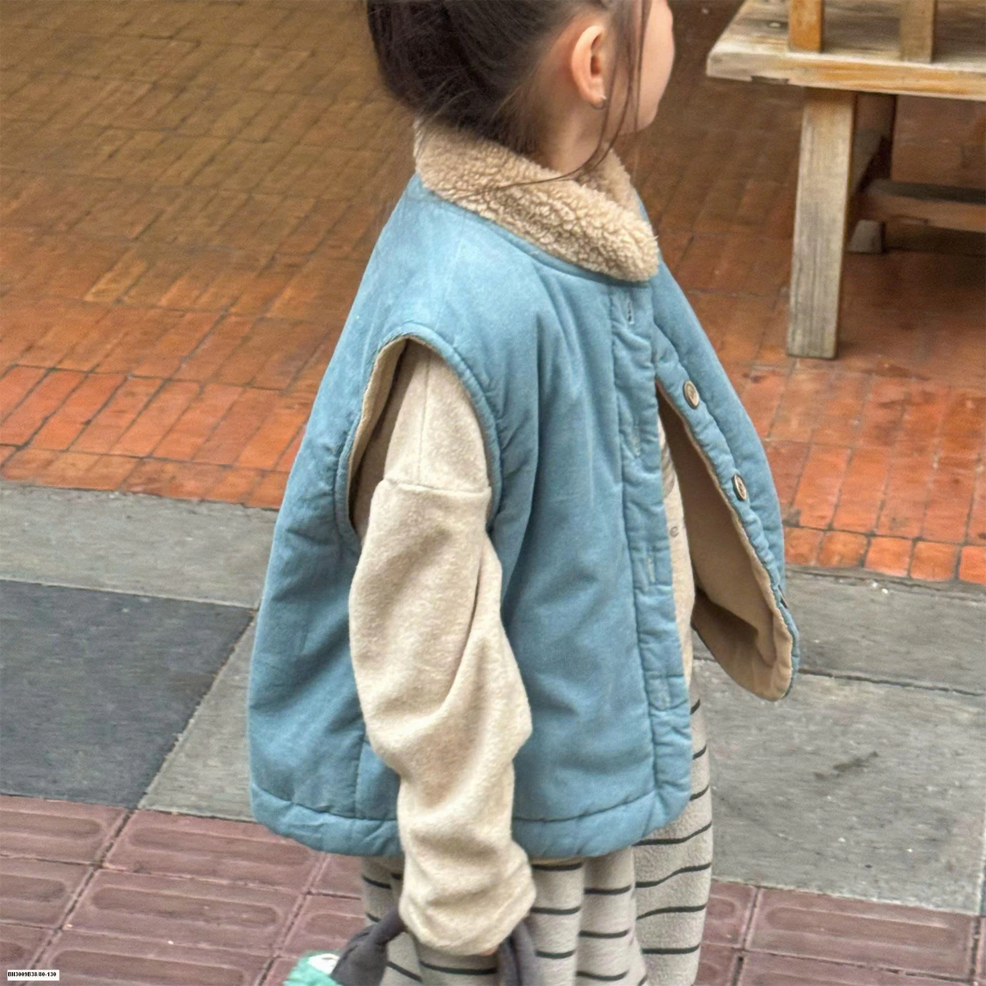 ÁO GILE NHUNG LÓT LÔNG CỪU ADBABY