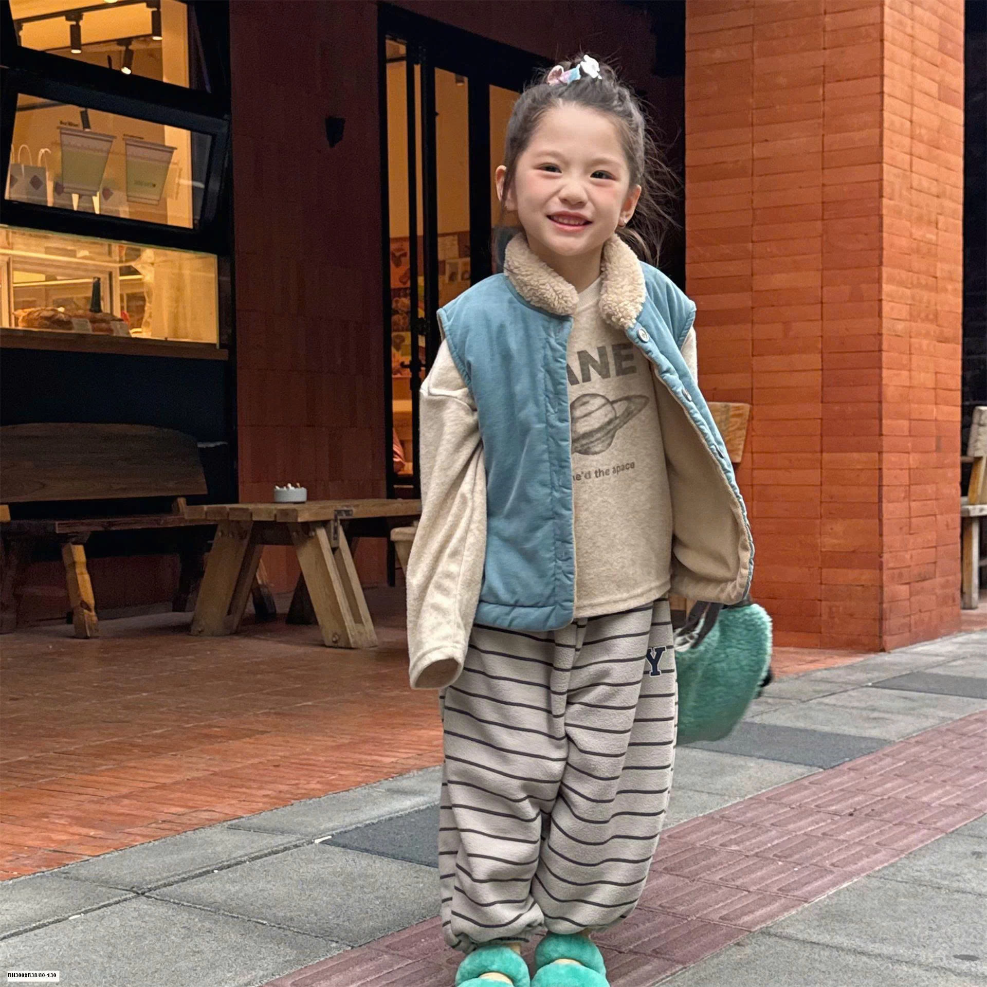 ÁO GILE NHUNG LÓT LÔNG CỪU ADBABY