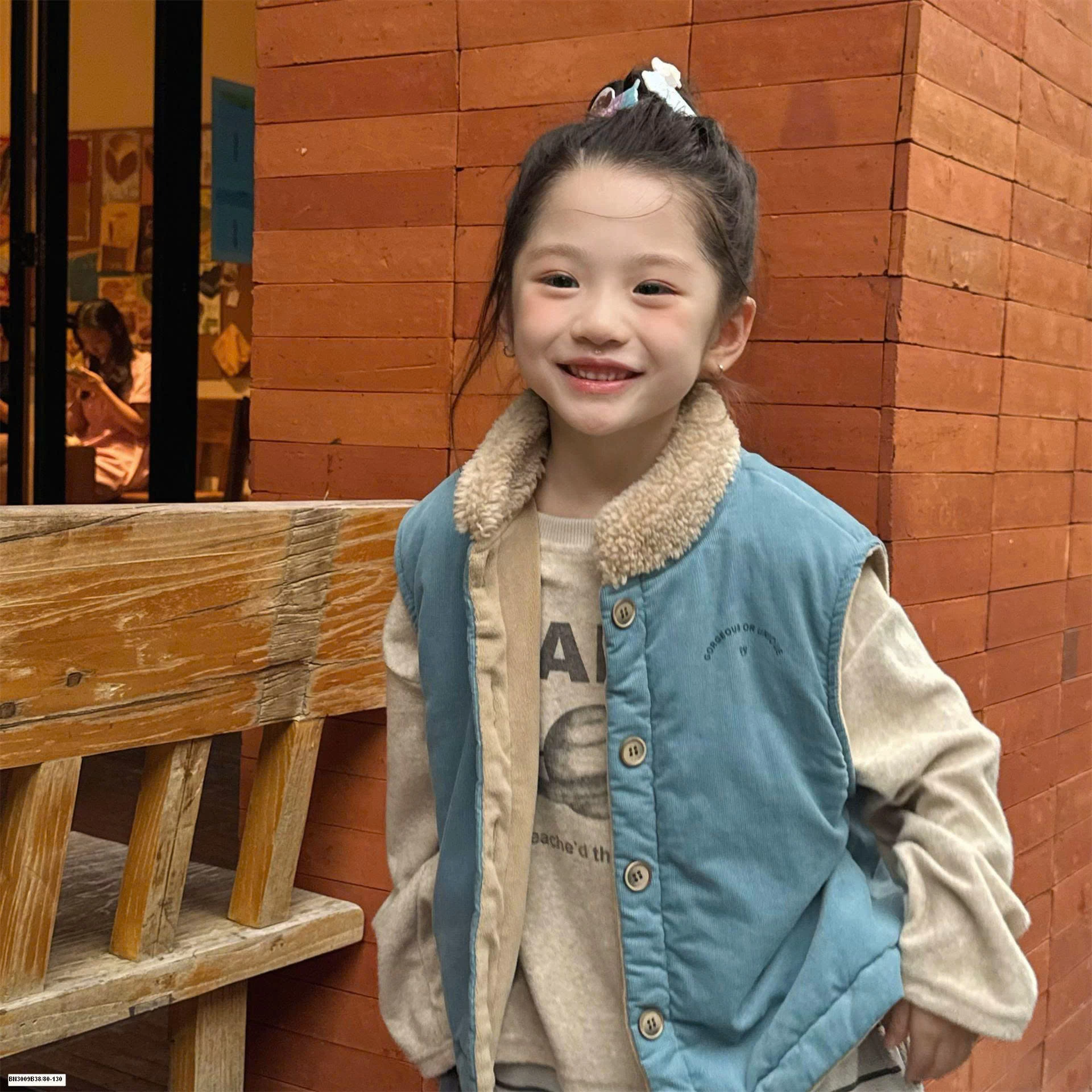 ÁO GILE NHUNG LÓT LÔNG CỪU ADBABY