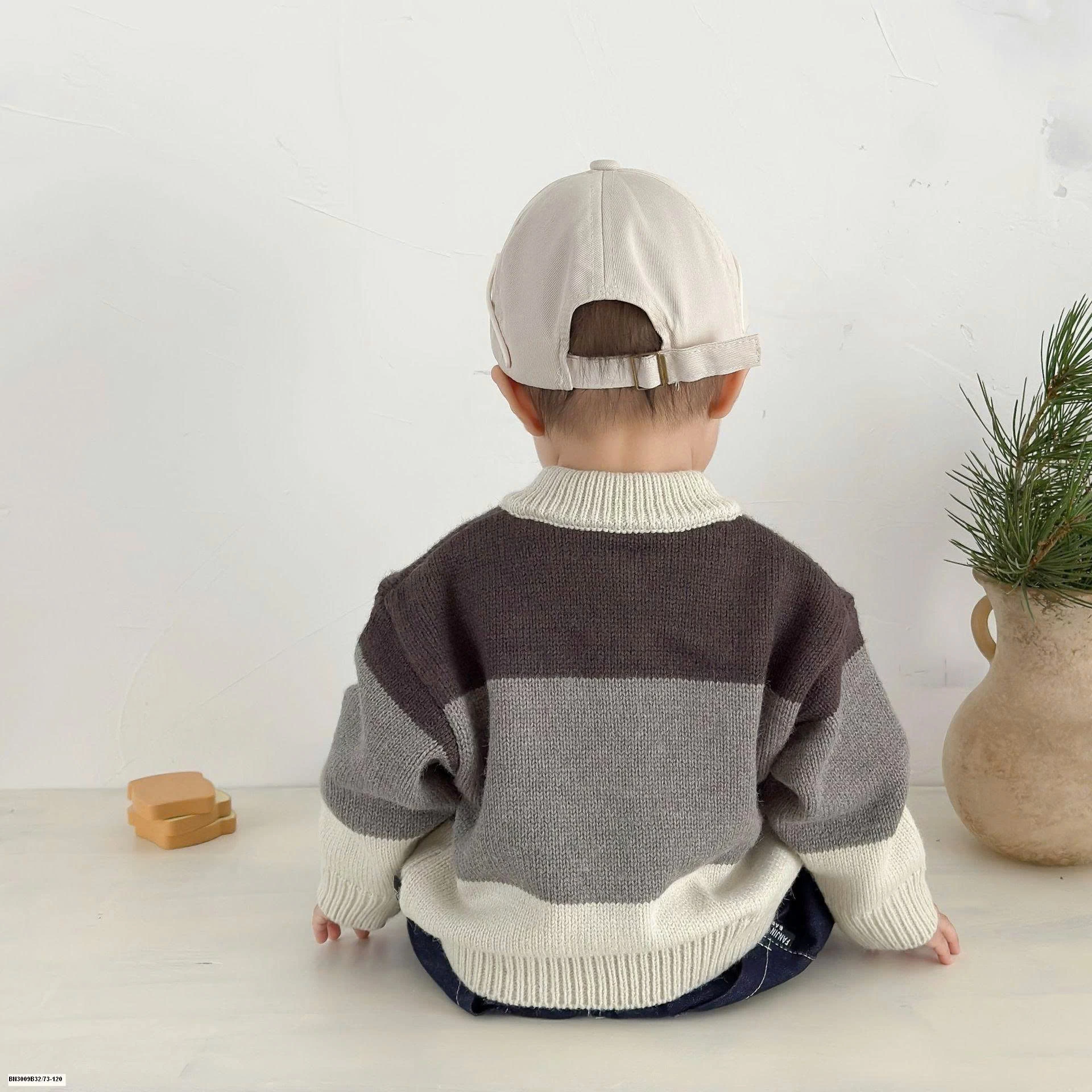 ÁO LEN 3 MÀU MIX QUẦN DENIM BO GẤU