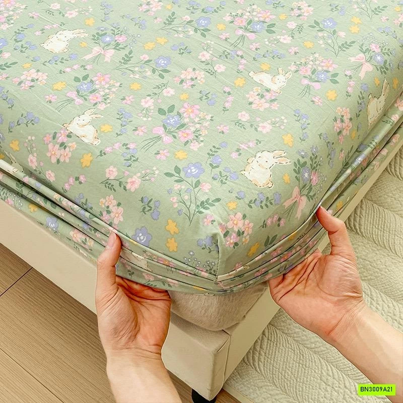 GA GIƯỜNG COTTON HỌA TIẾT XINH XẮN