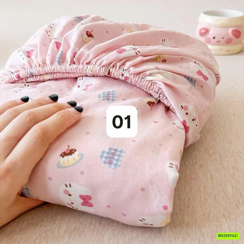 GA GIƯỜNG COTTON HỌA TIẾT XINH XẮN