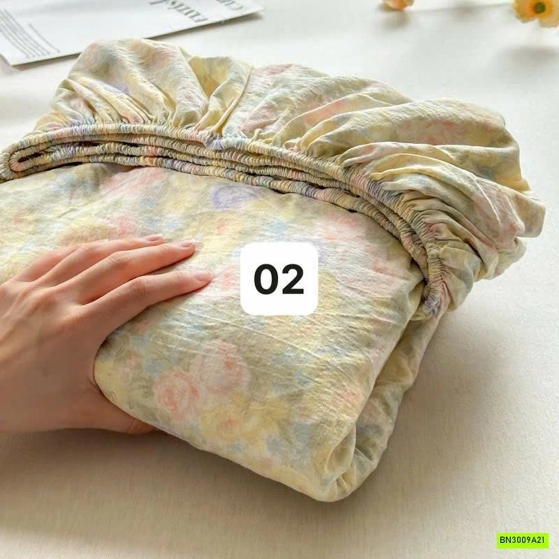 GA GIƯỜNG COTTON HỌA TIẾT XINH XẮN