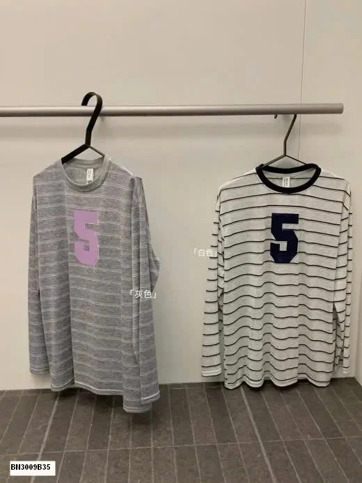 ÁO THUN KẺ NGANG DÀI TAY SỐ 5 WGWE