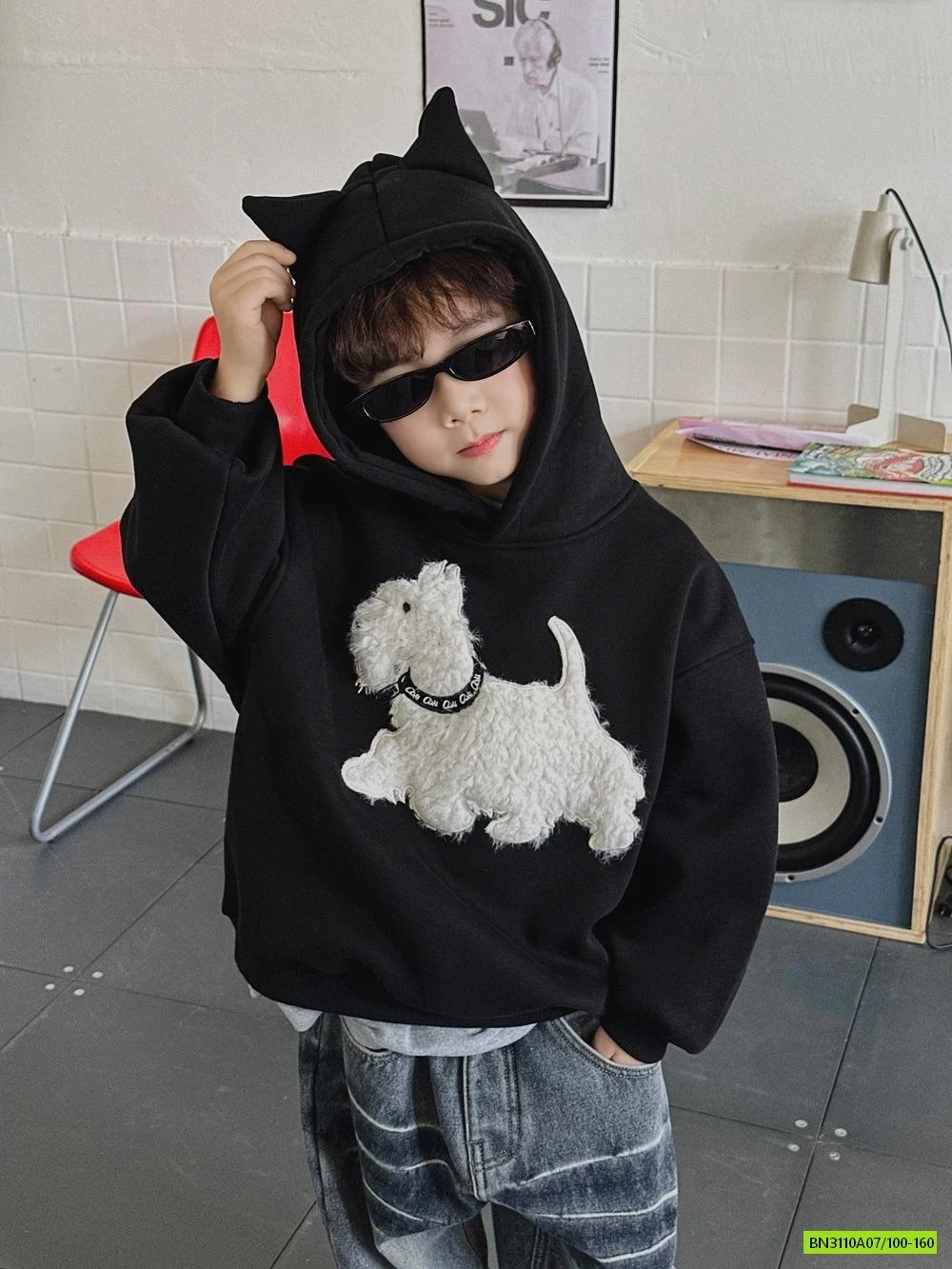 HOODIE CÚN NỈ BÔNG