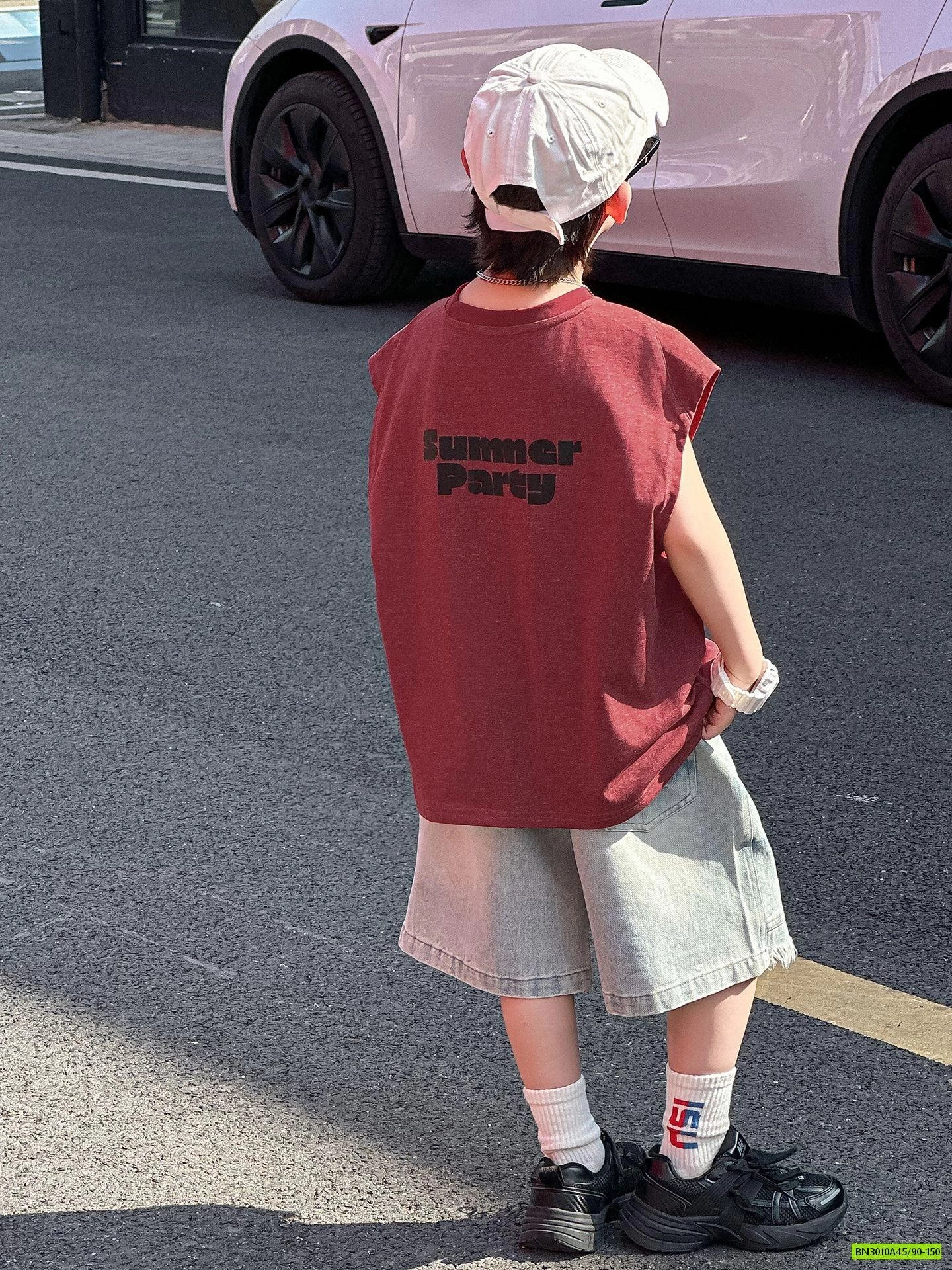 TANKTOP IN CHỮ NỔI