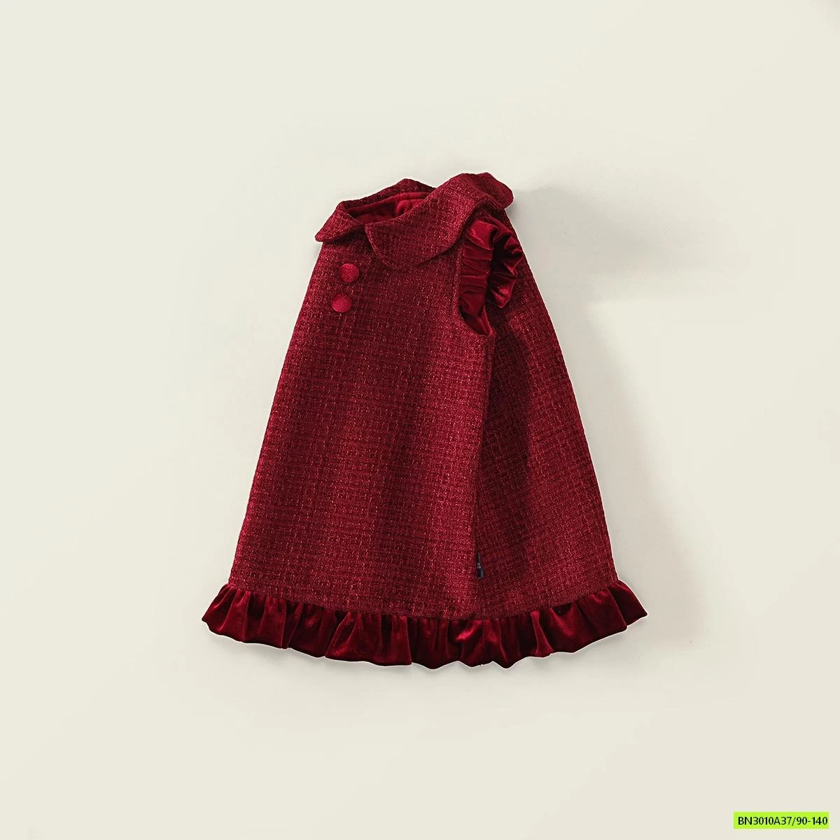 ĐẦM DẠ ĐỎ LÓT NHUNG PREMIUM