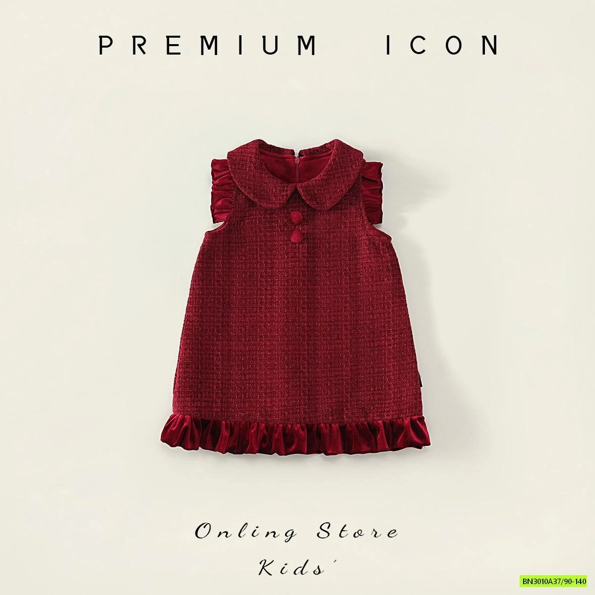 ĐẦM DẠ ĐỎ LÓT NHUNG PREMIUM