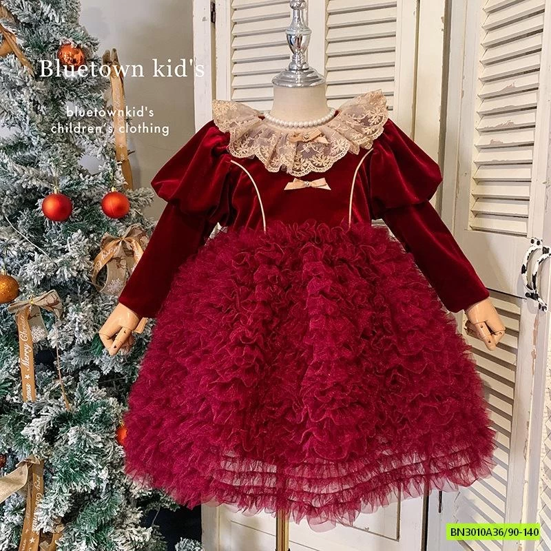 ĐẦM NHUNG CÔNG CHÚA CHÂN TUTU BLUETOWN