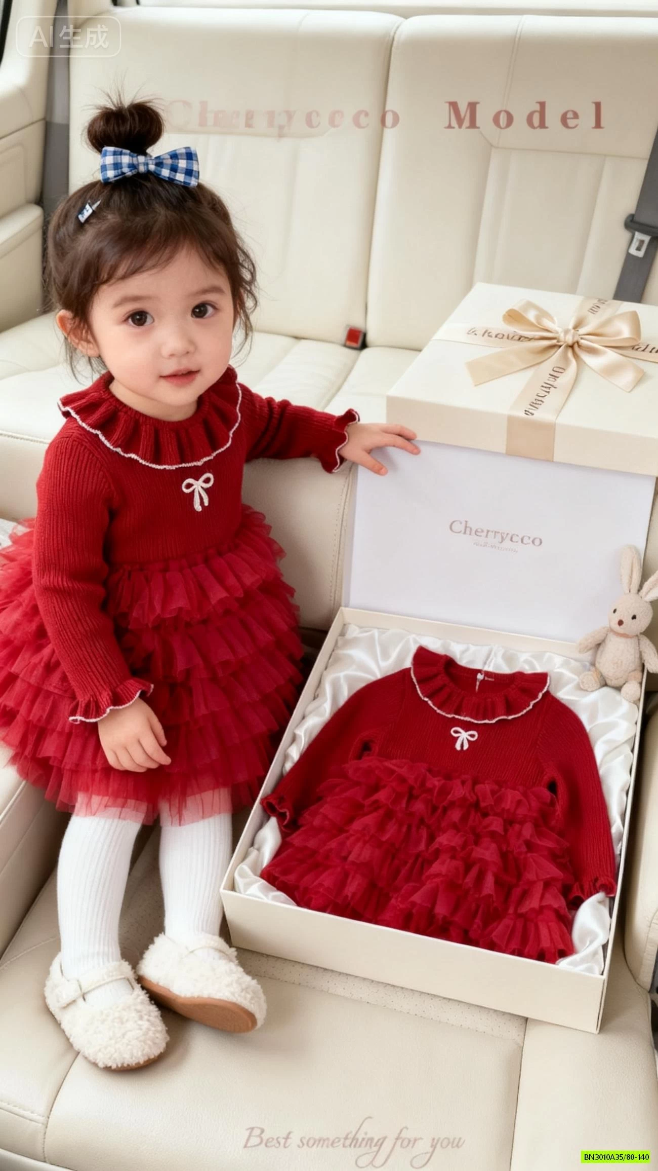 ĐẦM LEN TUTU ĐỎ CHERRYCOCO