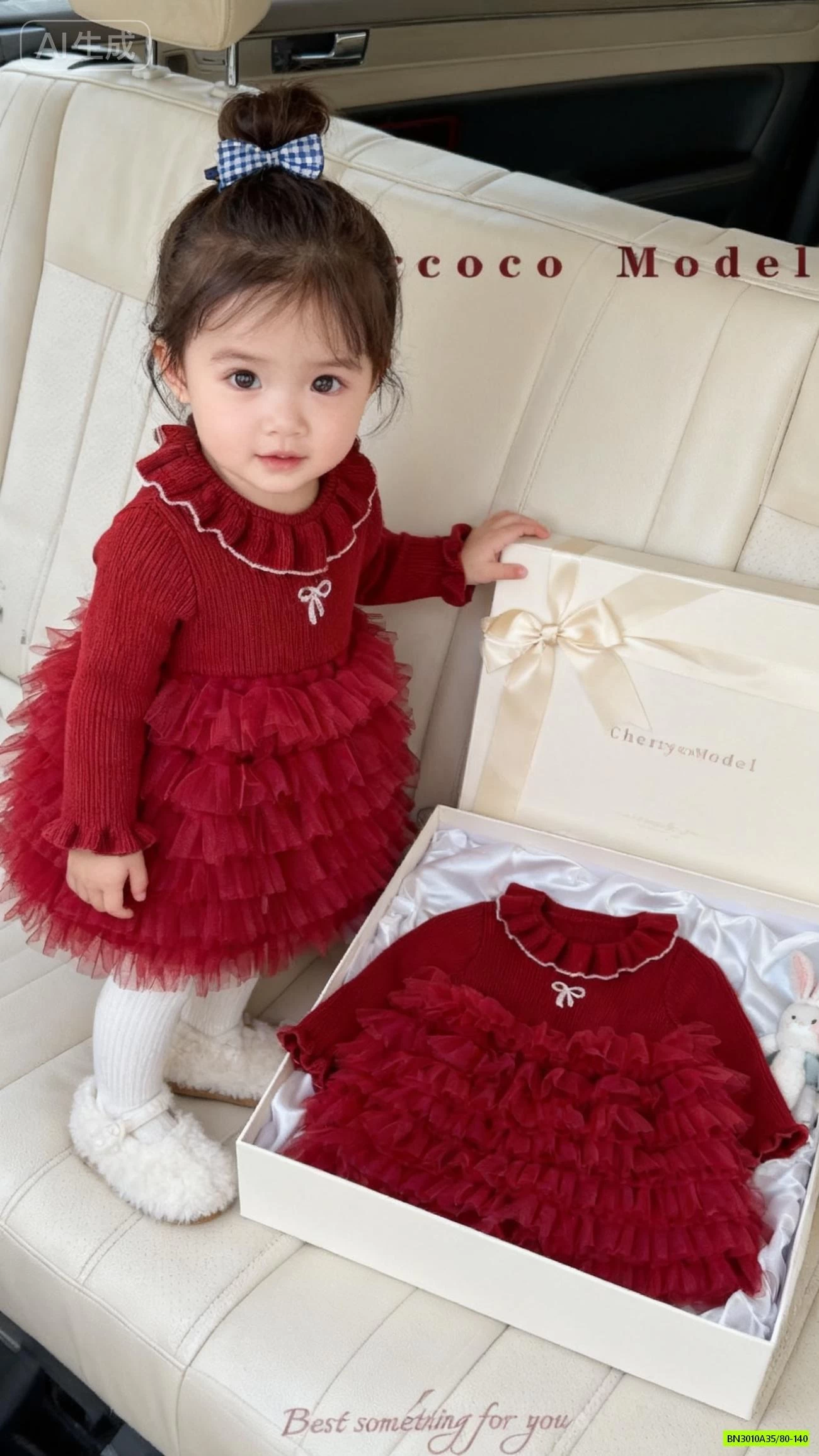 ĐẦM LEN TUTU ĐỎ CHERRYCOCO