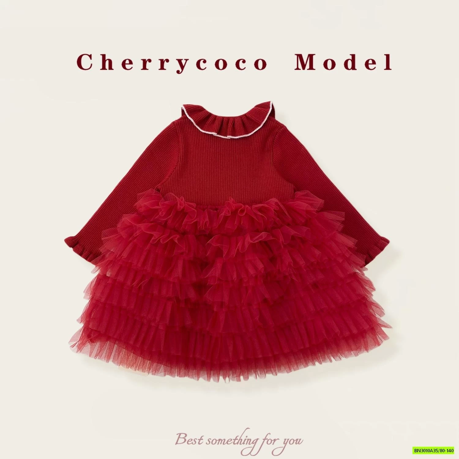ĐẦM LEN TUTU ĐỎ CHERRYCOCO