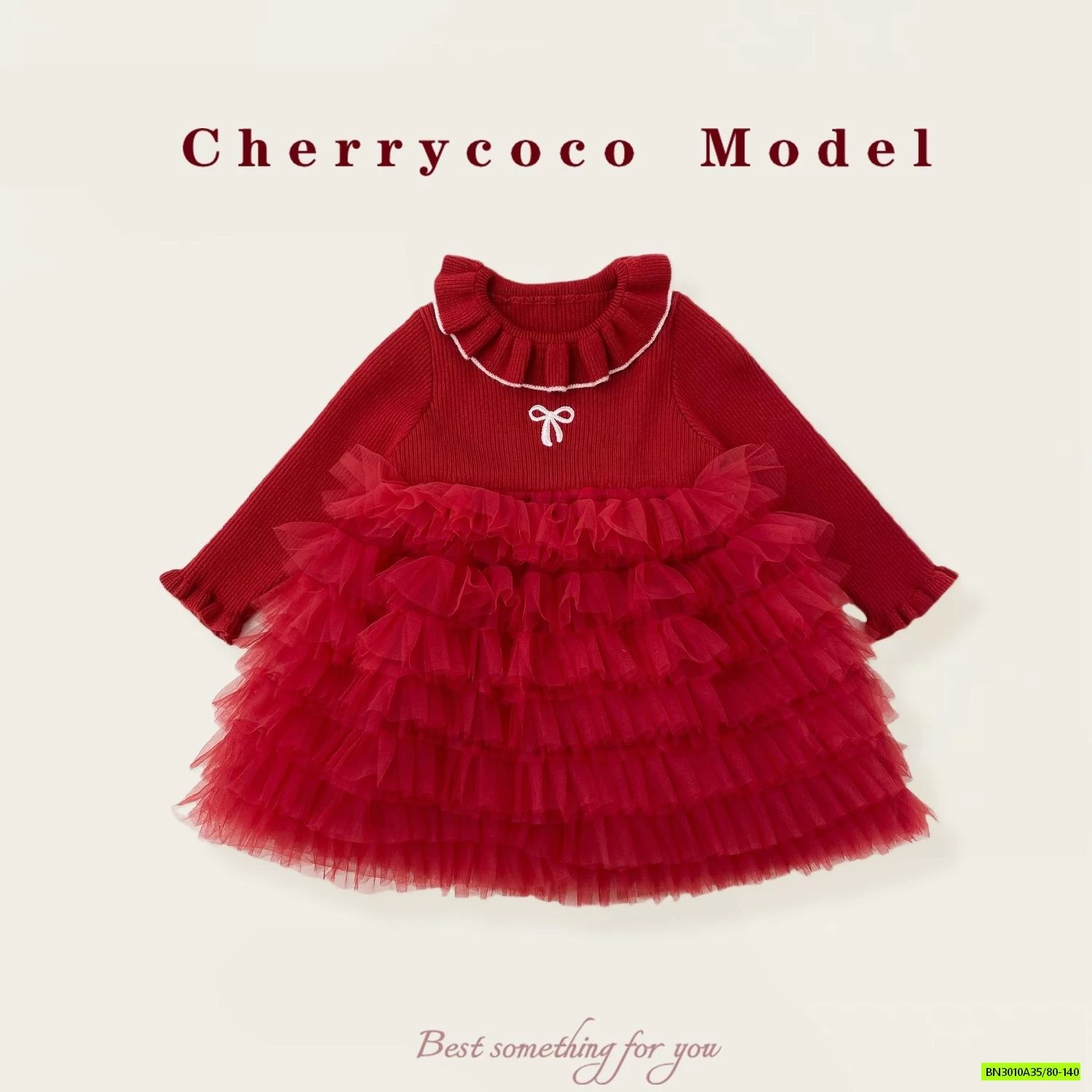 ĐẦM LEN TUTU ĐỎ CHERRYCOCO