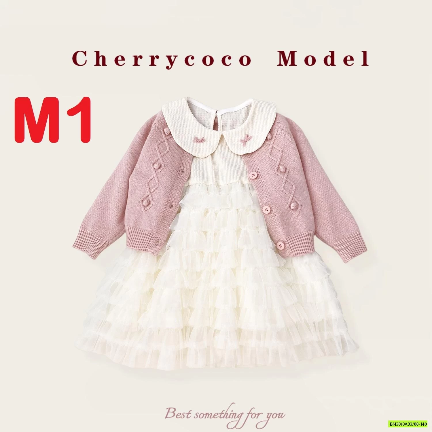 SÉT VÁY+CARDIGAN ĐỎ CHERRYCOCO