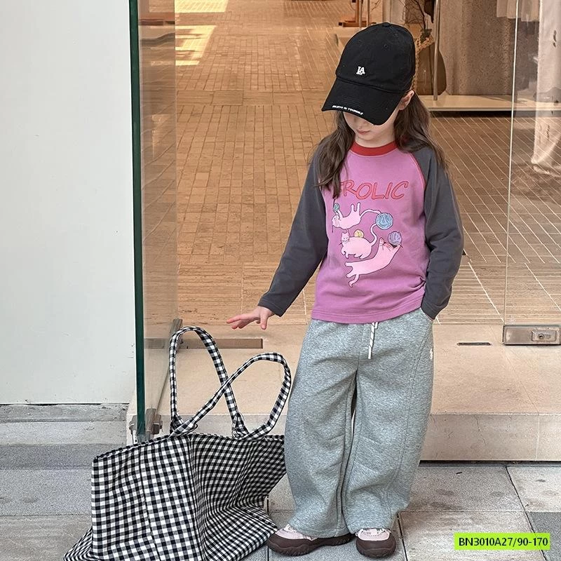 ÁO NỈ PHỐI MÀU TAY 25G062 AMBB