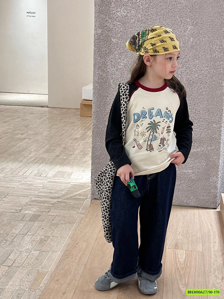 ÁO NỈ PHỐI MÀU TAY 25G062 AMBB