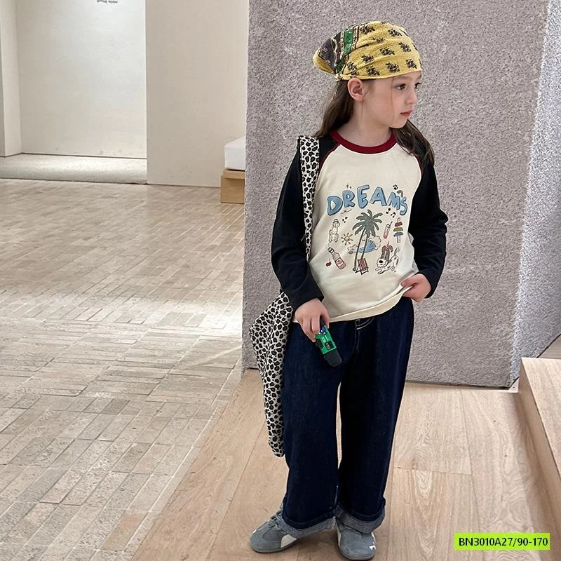 ÁO NỈ PHỐI MÀU TAY 25G062 AMBB