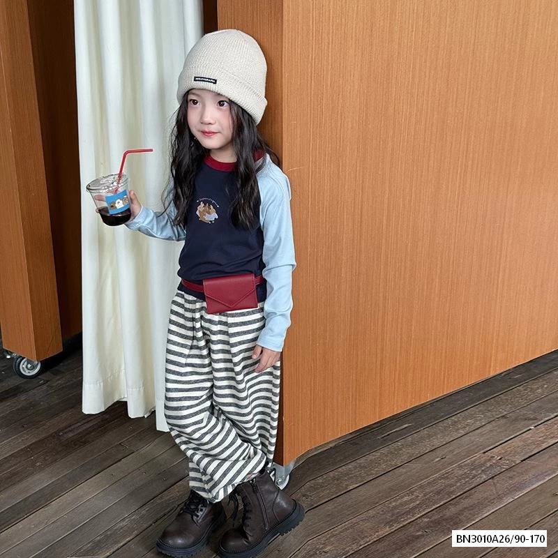 ÁO THUN PHỐI MÀU TAY 25F019 AMBB