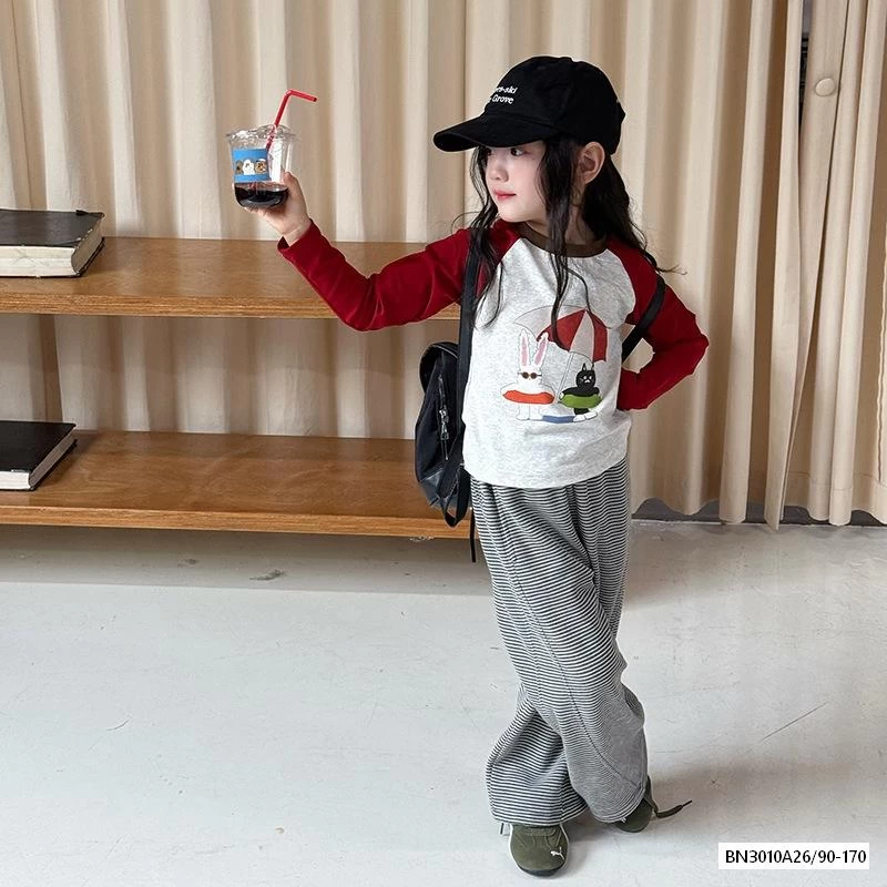 ÁO THUN PHỐI MÀU TAY 25F019 AMBB