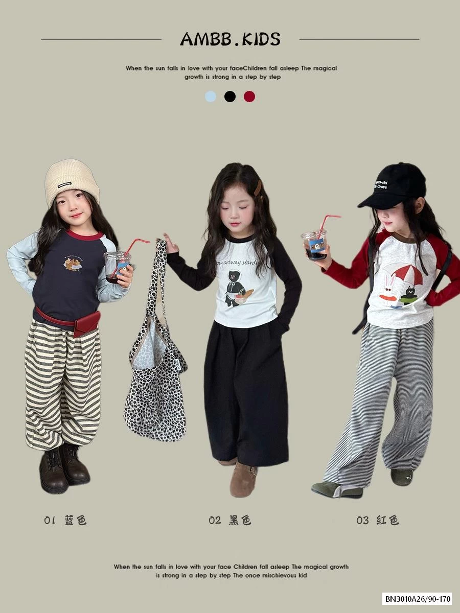 ÁO THUN PHỐI MÀU TAY 25F019 AMBB