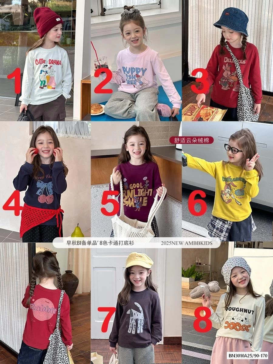 ÁO THUN HÌNH 25F020 9 MẪU AMBB