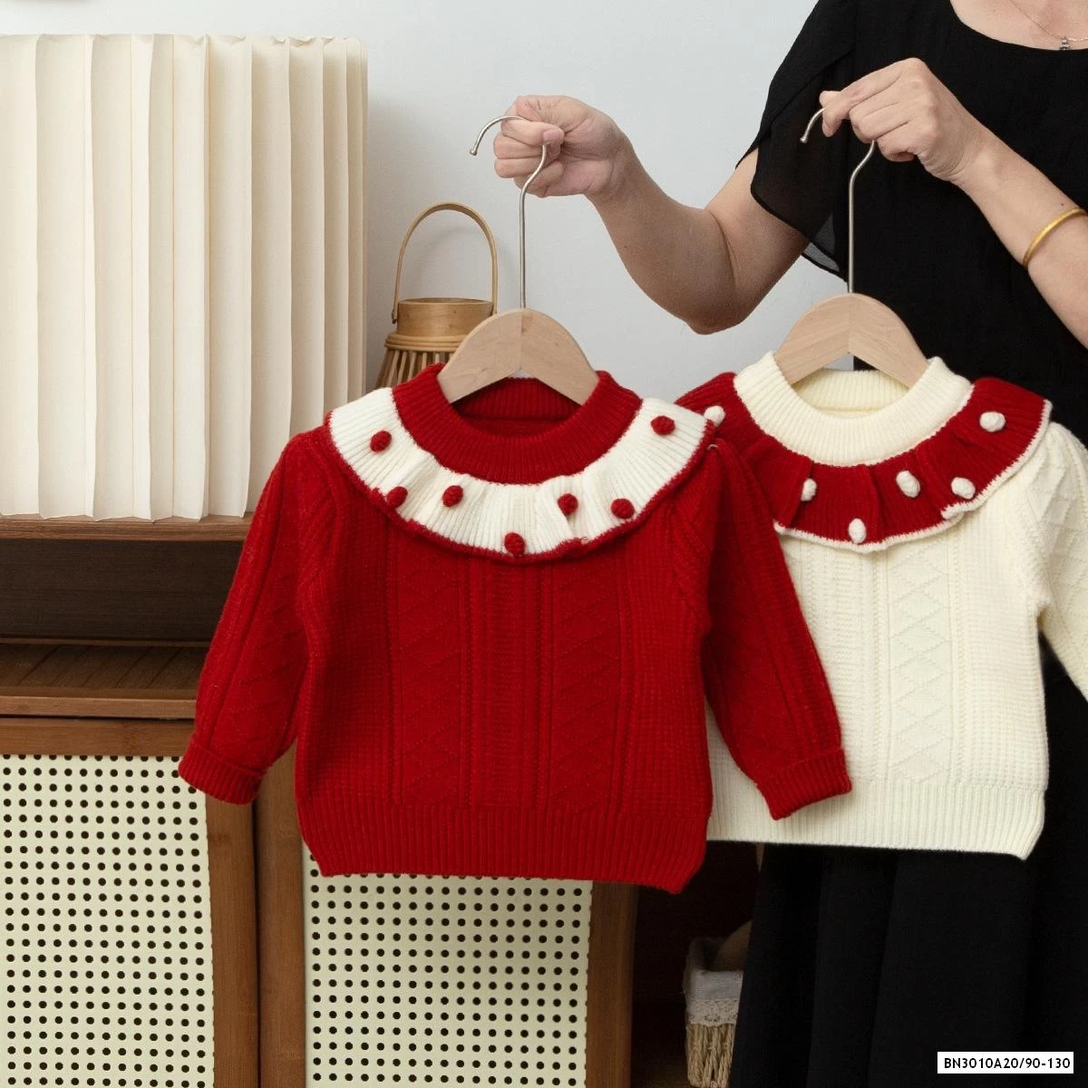 ÁO LEN CỔ VIỀN BÈO