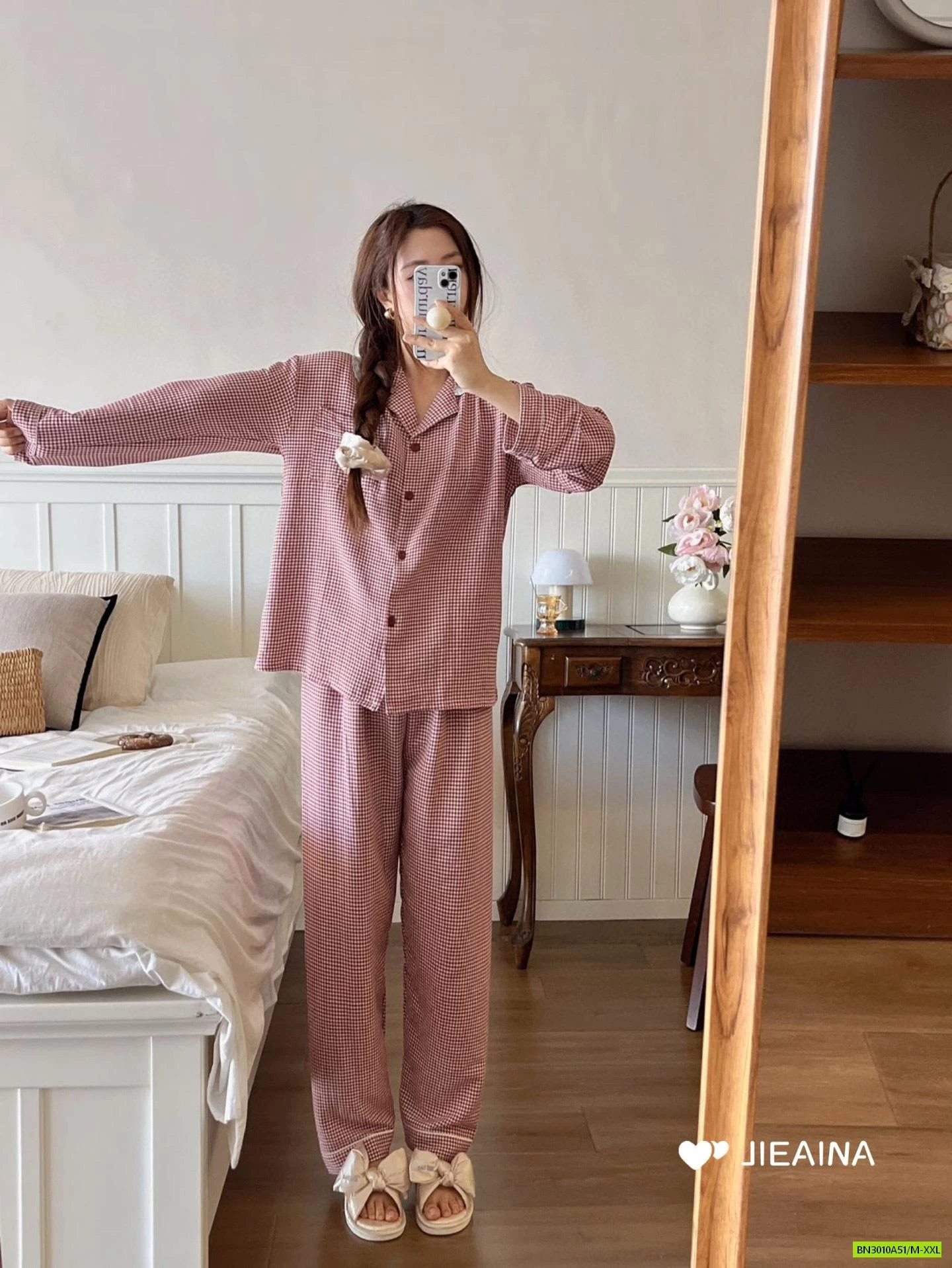 PIZAMA ĐŨI CARO JIEAINA