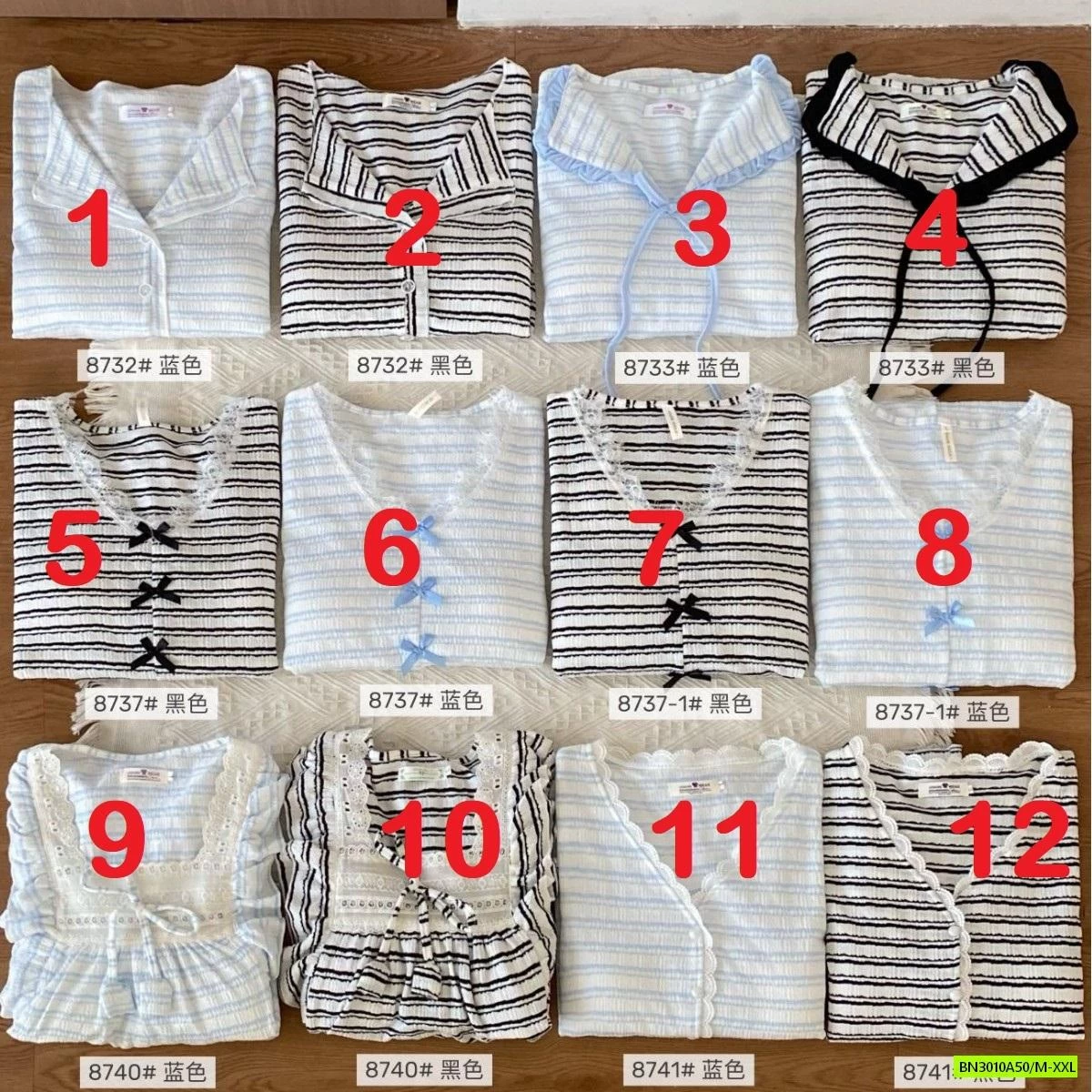 PIZAMA XỐP NHĂN DÀI TAY MÙA THU