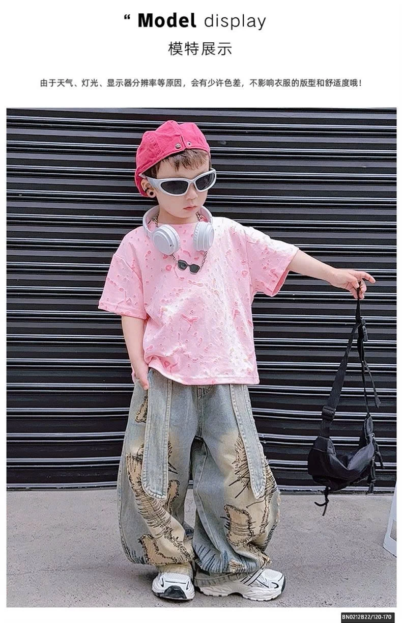 SÉT ÁO THUN VẢY SƠN MIX QUẦN JEAN CÁ TÍNH