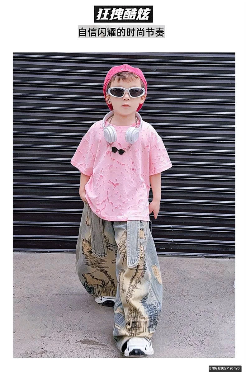 SÉT ÁO THUN VẢY SƠN MIX QUẦN JEAN CÁ TÍNH